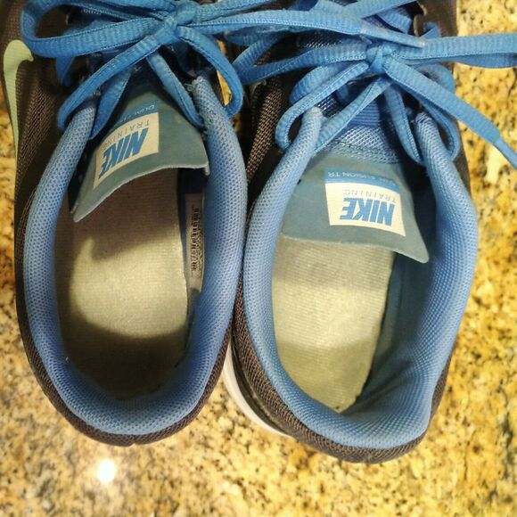 Nike Dual Fusion Black Blue Running Athletic Shoes 443837-012 Womens Size 7.5 - Picture 9 of 12